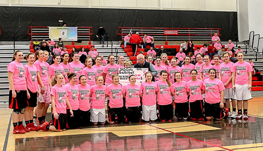 Sheridan Lady Blackhawks Support MSOF